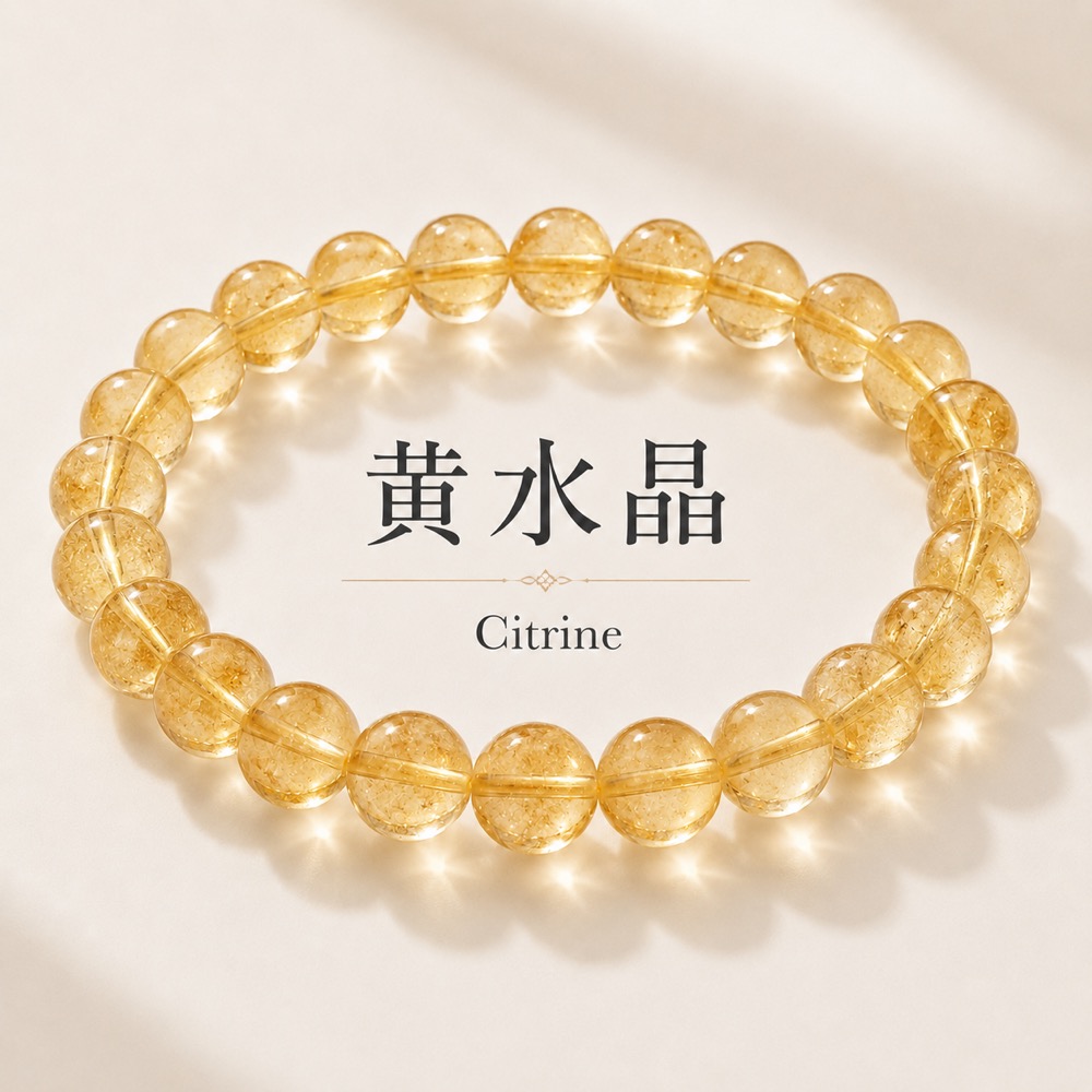 黄水晶财富手链